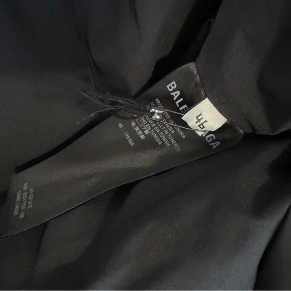 Balenciaga Logo Puffer Jacket Black Size 46 / US Medium Brand New w/ Tags - Picture 5 of 8